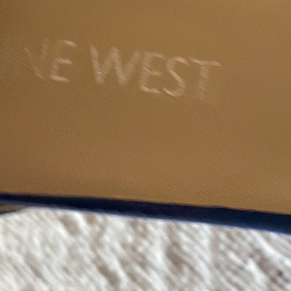 Nine West Blue Suede Ankle Strap Wedge Sandal size 6.5 - Picture 6 of 6